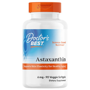 Doctor's Best, Astaxanthin with AstaReal, 6mg, 90 Veg Softgels