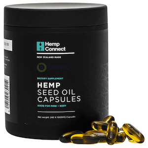 Hemp Connect, Hemp Seed Oil Capsules, 240 Caps