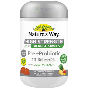 Nature's Way, Adult Vita Gummies High Strength Pre + Probiotic, 50's