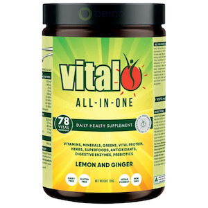 Vital, All in One, Lemon & Ginger, 120g