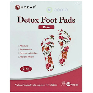 Hodaf, Detox Foot Pads, Rose, 10 Patches