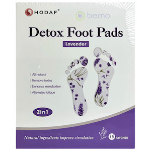 Detox And Cleanse: Hodaf, Detox Foot Pads, Lavender, 10 Patches