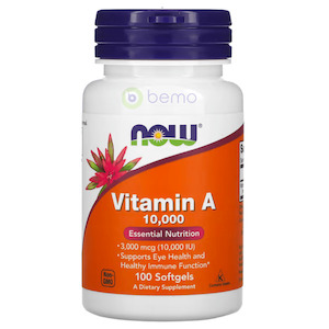 Now Foods, Vitamin A 10,000IU, 100 SGels