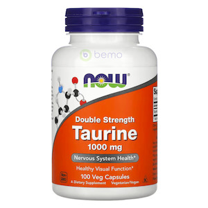 Now Foods, Taurine, Double Strength, 1000mg, 100 VCs