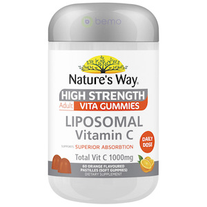 Nature's Way, Adult Vita Gummies High Strength Liposomal Vitamin C, 60's