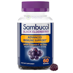 Sambucol, Black Elderberry with Vitamin C and Zinc, 60 Gummies