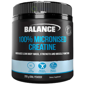 Balance, 100% Micronised Creatine, 200g Powder