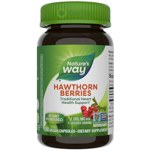 Nature's Way, Hawthorn Berries, 100 Vegan capsules