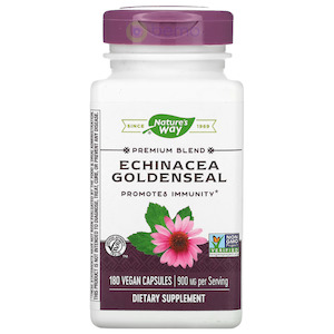 Nature's Way, Echinacea Goldenseal, 180 Vegan capsules