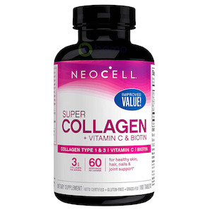 Neocell, Super Collagen + Vit C + Biotin, 180 Tabs