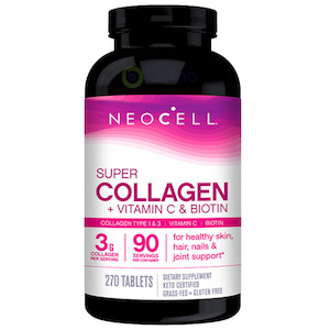 Neocell, Super Collagen + Vit C + Biotin, 270 Tabs