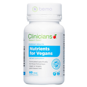 Multivitamins: Clinicians, Nutrients for Vegans, 60 Vegan Caps