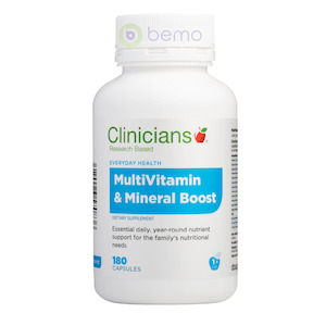 Multivitamins: Clinicians, Multivitamin & Mineral Boost, Caps 180