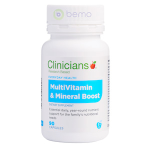 Clinicians, Multivitamin & Mineral Boost, Caps 90