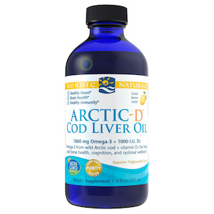 Nordic Naturals, Arctic-D Cod Liver Oil, Lemon, 237ml