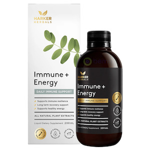 Harker Herbals, Immune + Energy, 200ml