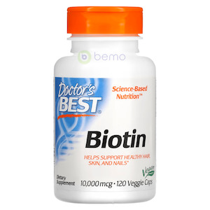 Doctor's Best, Biotin 10000mcg, 120 Vcaps