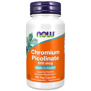 Now Foods, Chromium Picolinate, 200 mcg, 100 Capsules