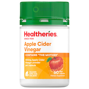 Healtheries, Apple Cider Vinegar, 400mg, 60 Veg Capsules