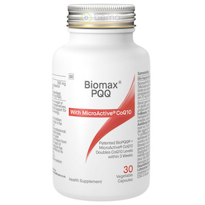 Coyne Healthcare, Biomax PQQ With CoQ10 Complex 300mg, 30 Veg Caps