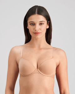 Stripe Elastic & Papertouch Demi Bra