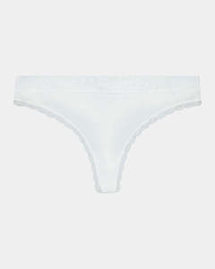 Cotton Logo Thong