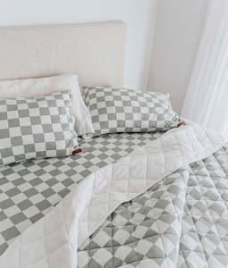 Bundle | S/2 Pillowcases - Sage Gingham