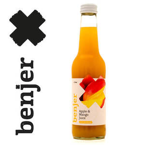 Fruit juices, single strength or concentrated: Apple & Mango – 24 Pack Benjer Fruit Drinks Made in Central Otago, NZ