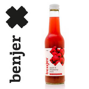 Fruit juices, single strength or concentrated: Apple & Raspberry – 24 Pack Benjer Fruit Drinks Made in Central Otago, NZ