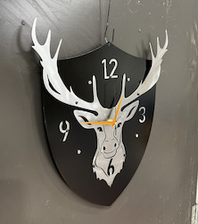 digital: deer trophy clock (digital files)