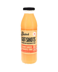 Food manufacturing: Gut Shot Carrot Ginger 350ml - Be Nourished