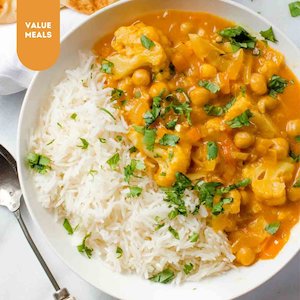 Pre-prepared meals: Value - Vegetable Korma Curry (GF)