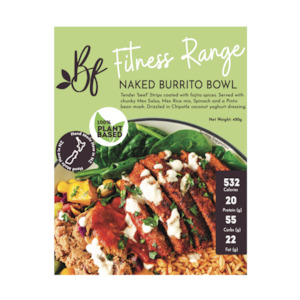 Pre-prepared meals: Berkano Fitness Naked Burrito Bowl (GF) 400gr