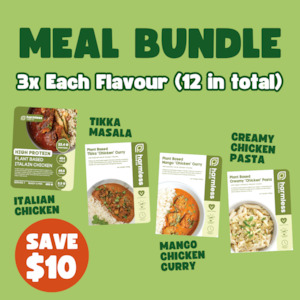 Pre-prepared meals: Harmless Meal Bundle (12 meals)