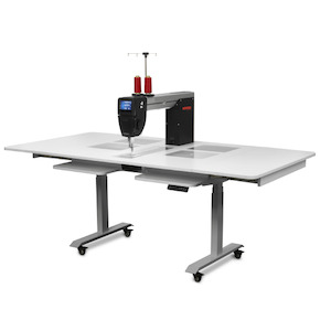 Q Series Long Arm Quilting Machines: Bernina Q20 Long Arm Quilting machine on Electric Lift Table