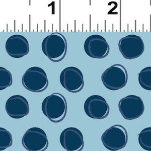 Blue Goose by Meags and Me - Uneven Circles - Blue/Navy