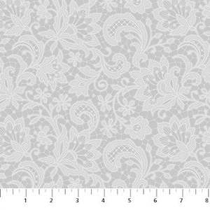 Northcott Scented garden Grey floral