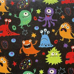 Black Monster Flannelette