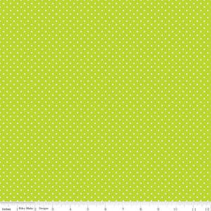 Riley Blake Fabric: Riley Blake - Swiss Dot - Lime