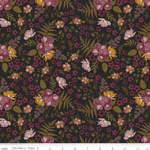 Sonnet Dusk - Charcoal Floral