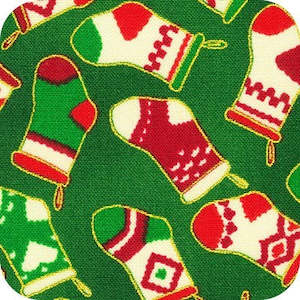 Christmas Fabrics: Robert Kaufman - Evergreen II - Holiday Charms