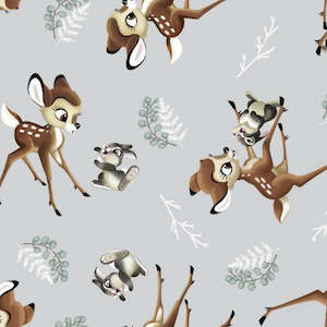 Panel: Bambi and Thumper Fabric Panel