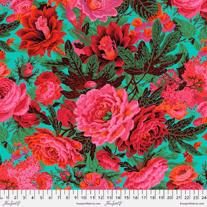 Kaffe Fassett Floral Burst - Maroon ||