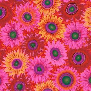 Free Spirit -Kaffe Fassett - Van Gogh Red