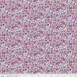 Liberty Fabric: Liberty Fs Botanical Jewel - Purple Blossom