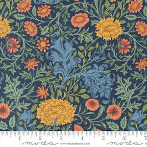 Morris Meadow - Floral Navy