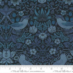 Morris Co: Best of Morris - Strawberry Thief - Indigo/Tonal