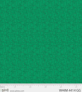 P&B Fabric Whimsy Dark Green