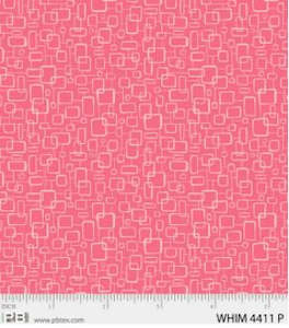 P&B Fabric Whimsy Pink Squares