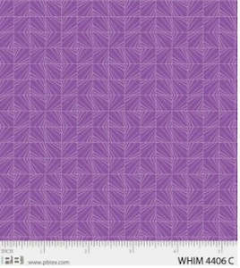 P&B Fabric Whimsy Purple Geometric Squares